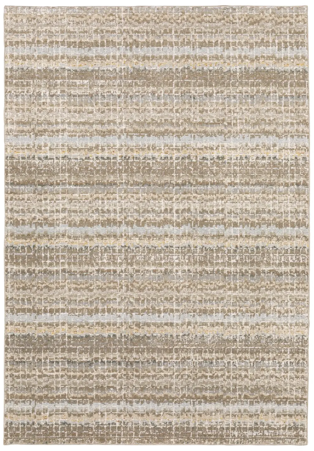 8 x 11 Large Casual Ivory Area Rug - Atlas-1