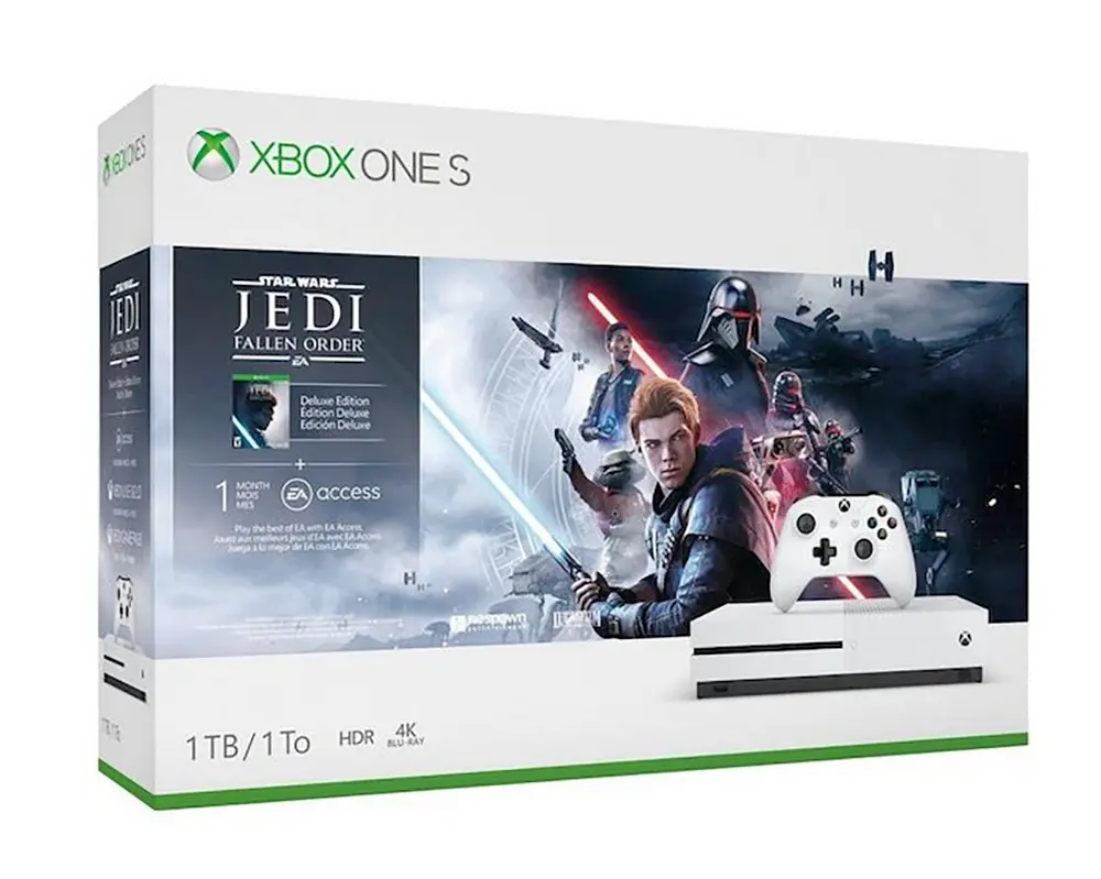 XB1 MIC 234108 Xbox One S Star Wars Jedi: Fallen Order Bundle (1TB) - White-1