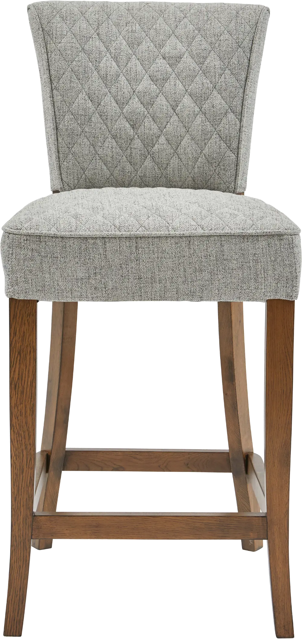 Light Gray Upholstered Counter Height Stool - Modern Eclectic-1