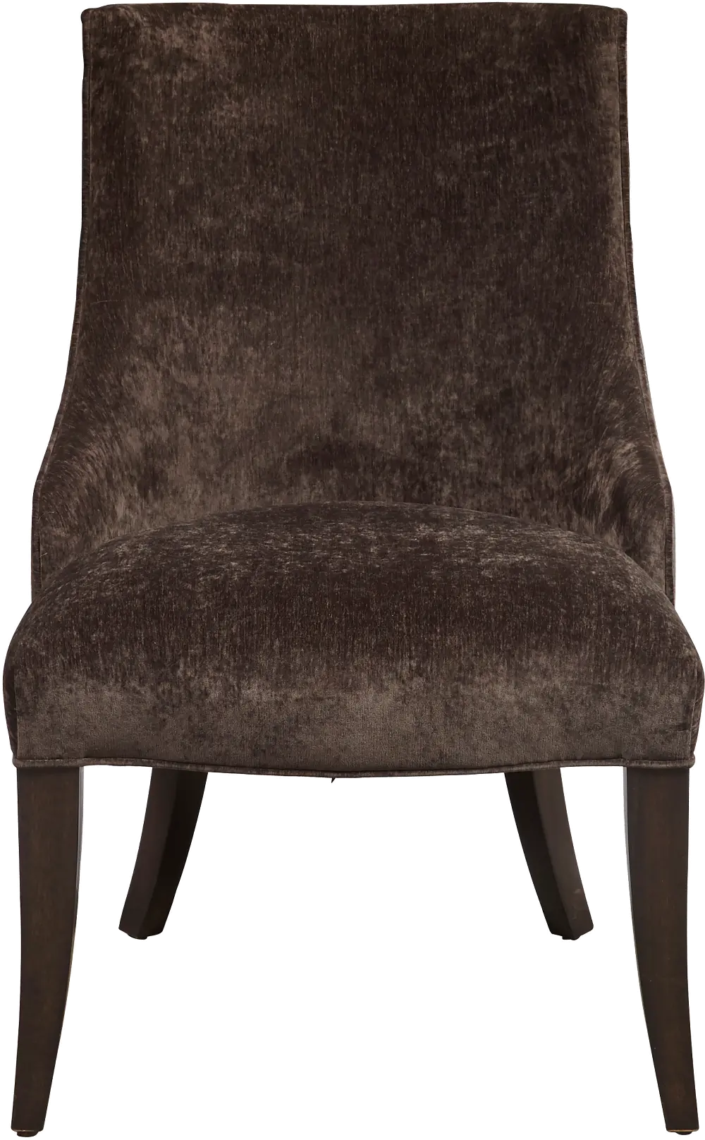 Charcoal Gray Upholstered Dining Room Chair - Modern Eclectic-1