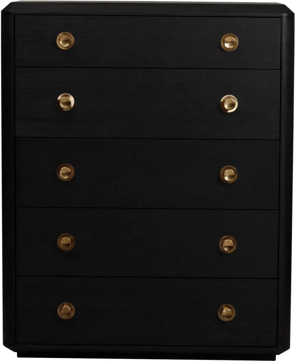 Modern Black Chest of Drawers - Modern Eclectic-1