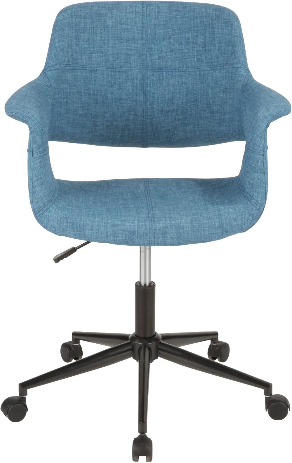 OC-VFL-BK-BU Contemporary Blue Office Chair - Vintage Flair-1