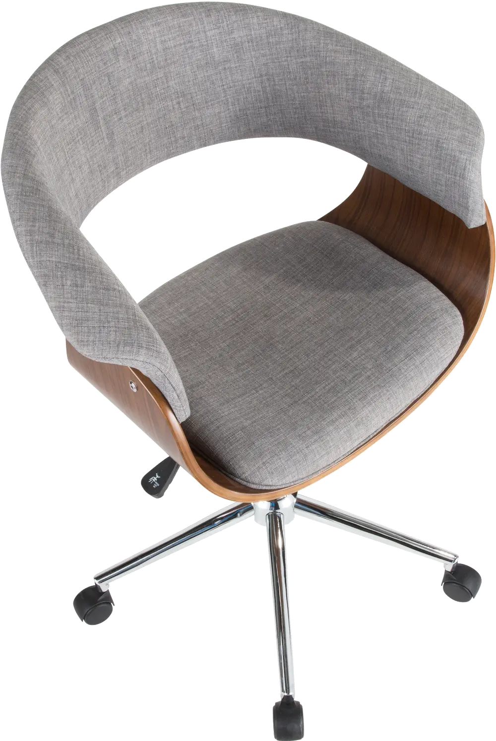 OC-VMO-WL-LGY Mid Century Modern Gray Office Chair - Vintage-1