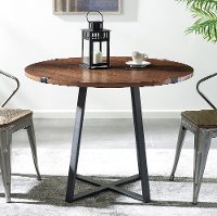 Brown 40 Inch Round Dining Room Table, 40 Round Dining Table