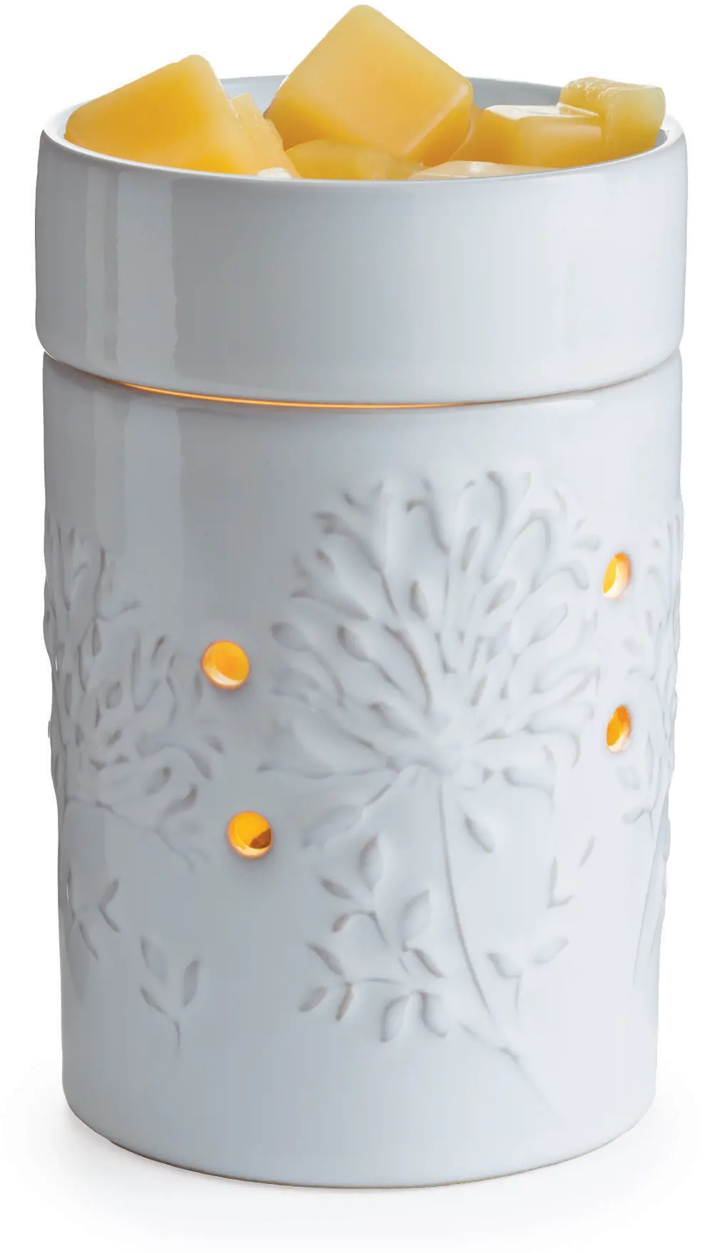 White Glaze African Lily Illumination Fragrance Warmer-1