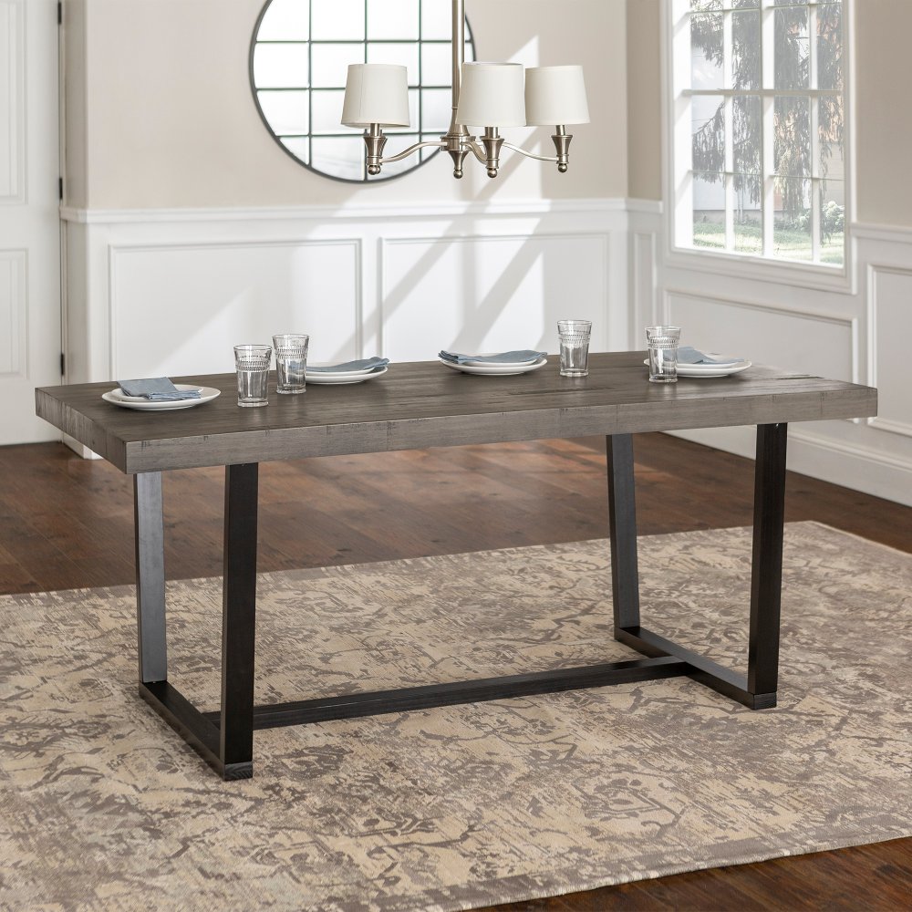 Argon Rustic Gray 72 Inch Dining Room Table - Walker Edison