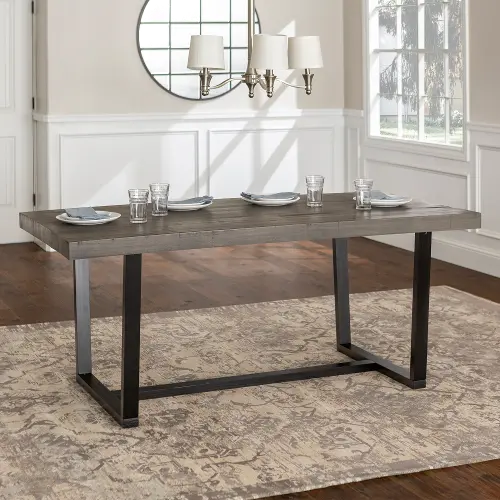 Argon Rustic Gray 72 Inch Dining Room Table Walker Edison