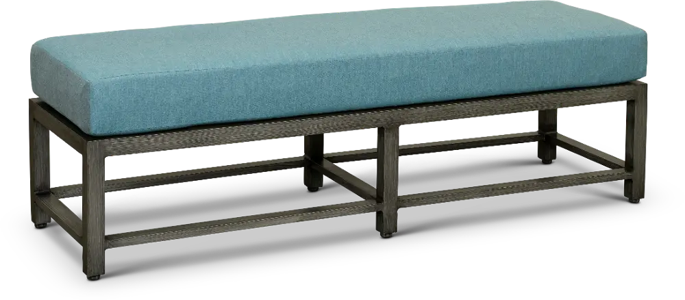 30000502S015/2BNCH Blue Lagoon 2 Seat Bench with Sunbrella Cushion - Anesis-1