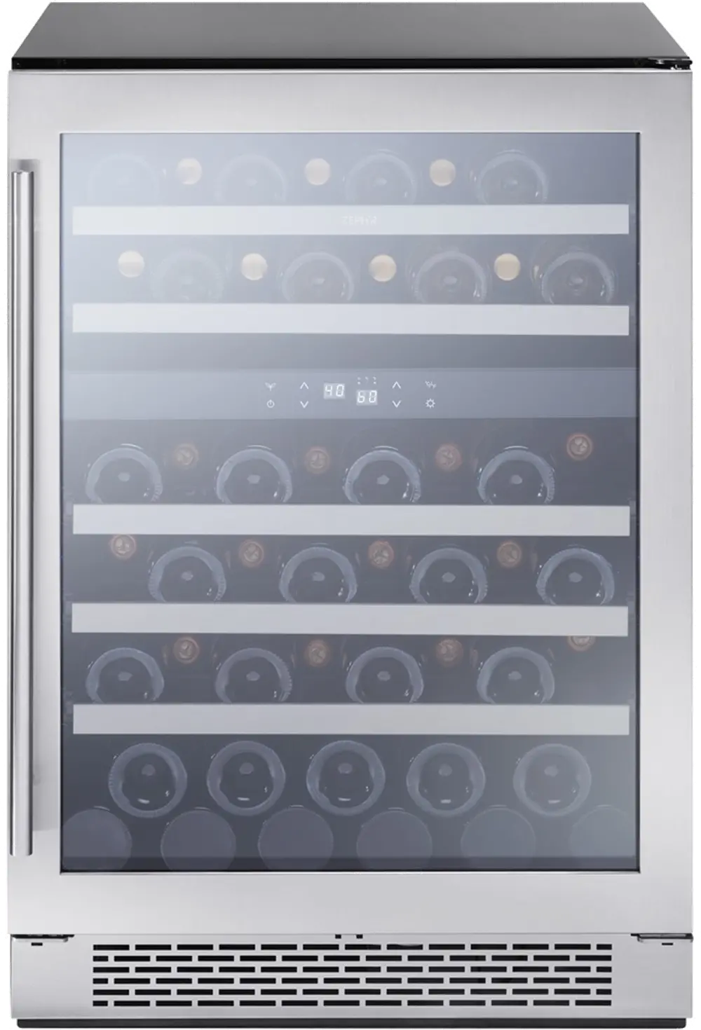 PRW24C02BG Zephyr Presrv Dual Zone Wine Refrigerator - Black Stainless Steel-1