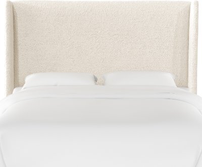 Sheepskin Natural White Full, White King Bed Headboards