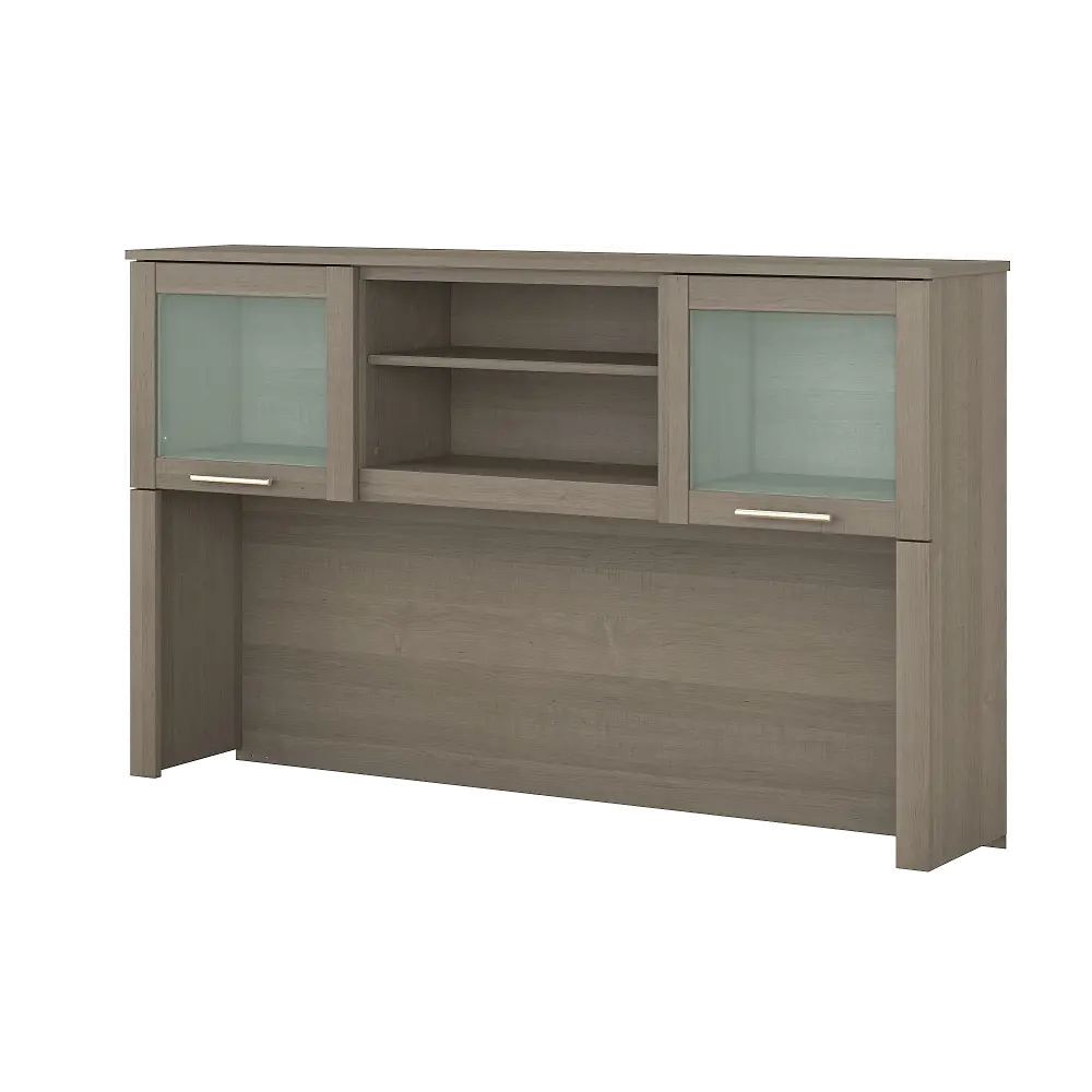 WC81631 Ash Gray 60 Inch Hutch for L Shaped Desk - Somerset-1