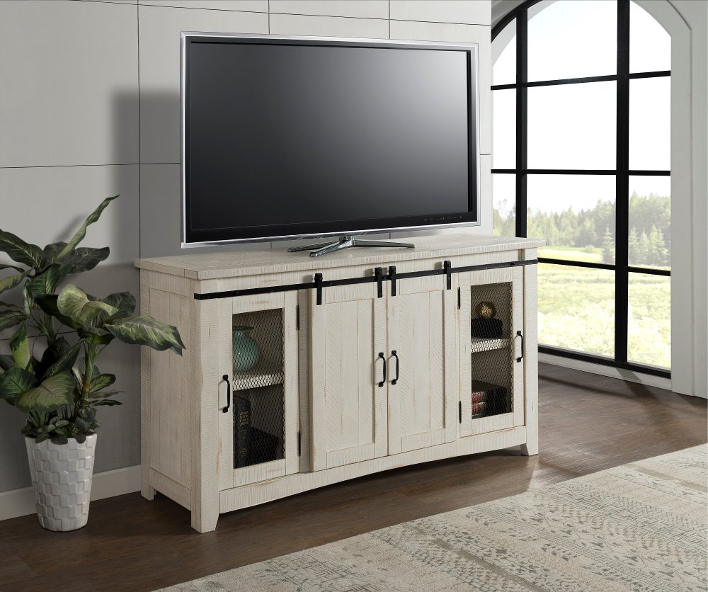 111784964 Camden White Wash Farmhouse TV Stand sku 111784964