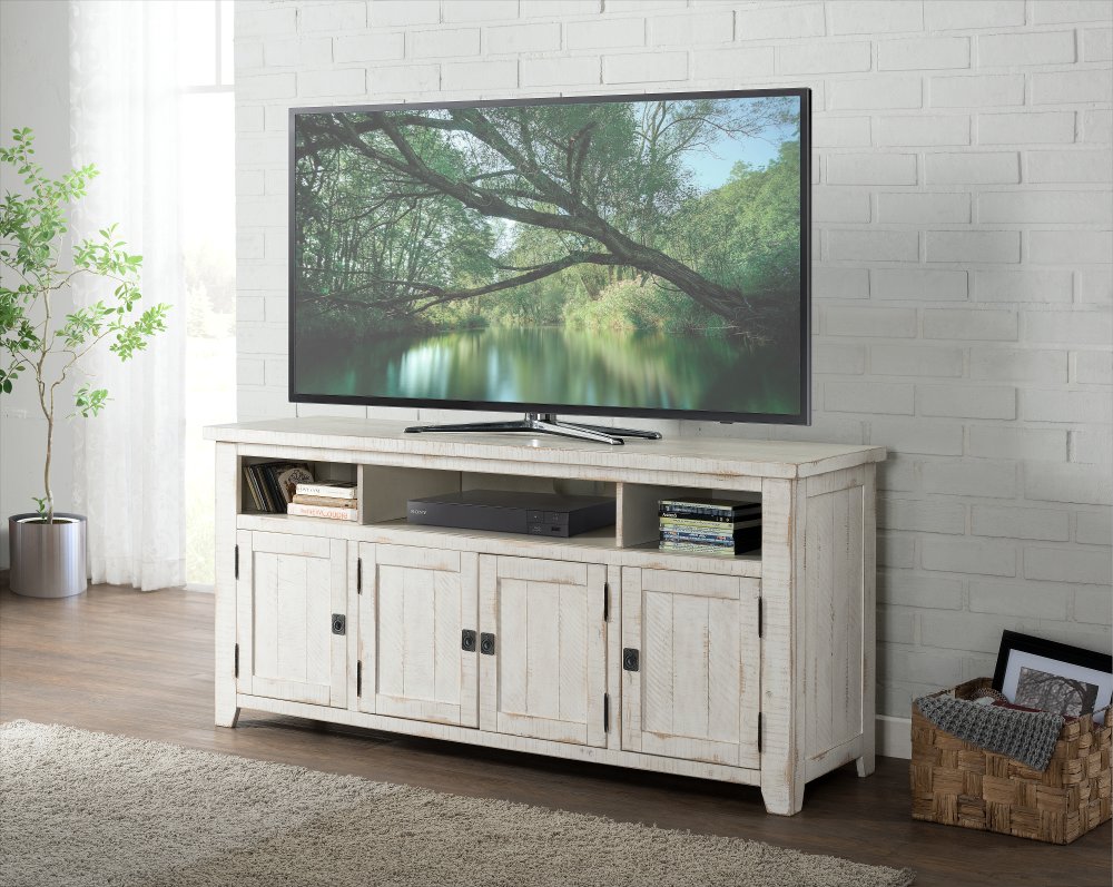 Cressa Antique White 65 Inch TV Stand