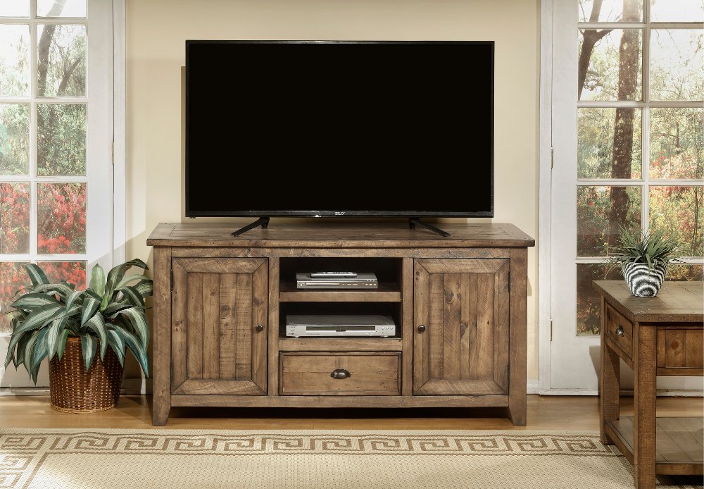 Natural Wood 60 Inch TV Stand