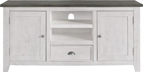 Washed grey tv stand sales