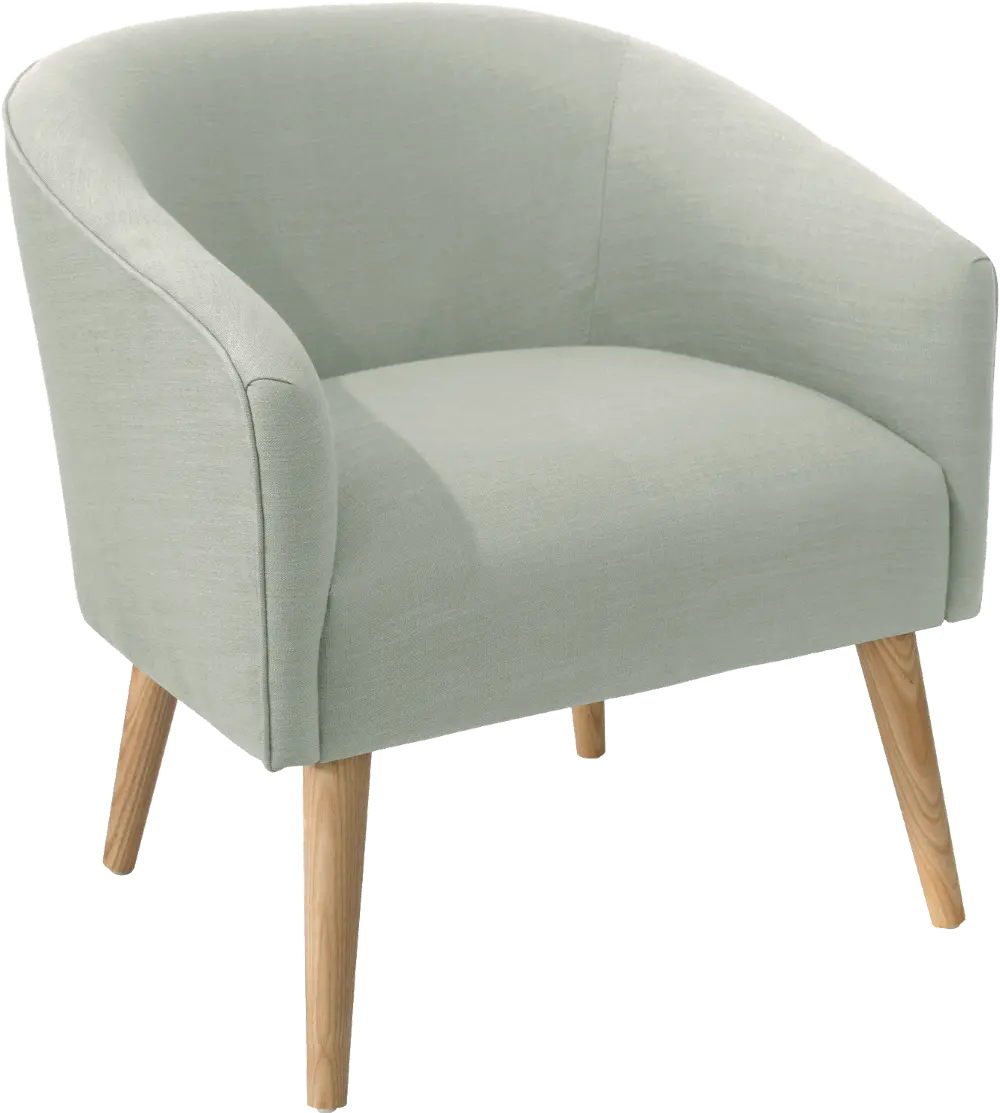 47-1NATLNNSWDBL Modern Linen Swedish Blue Deco Accent Chair-1