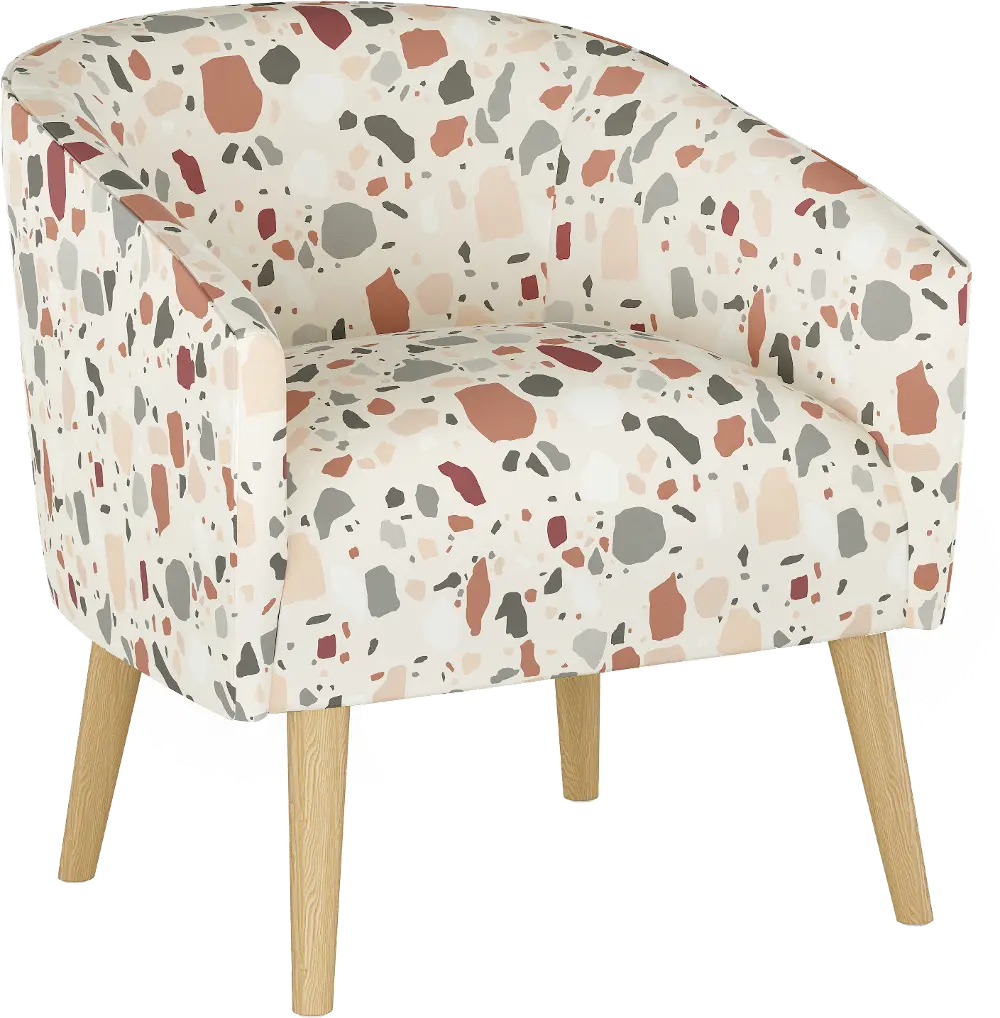 47-1NATTRZRST Deco Terrazzo Rust Accent Chair - Skyline Furniture-1
