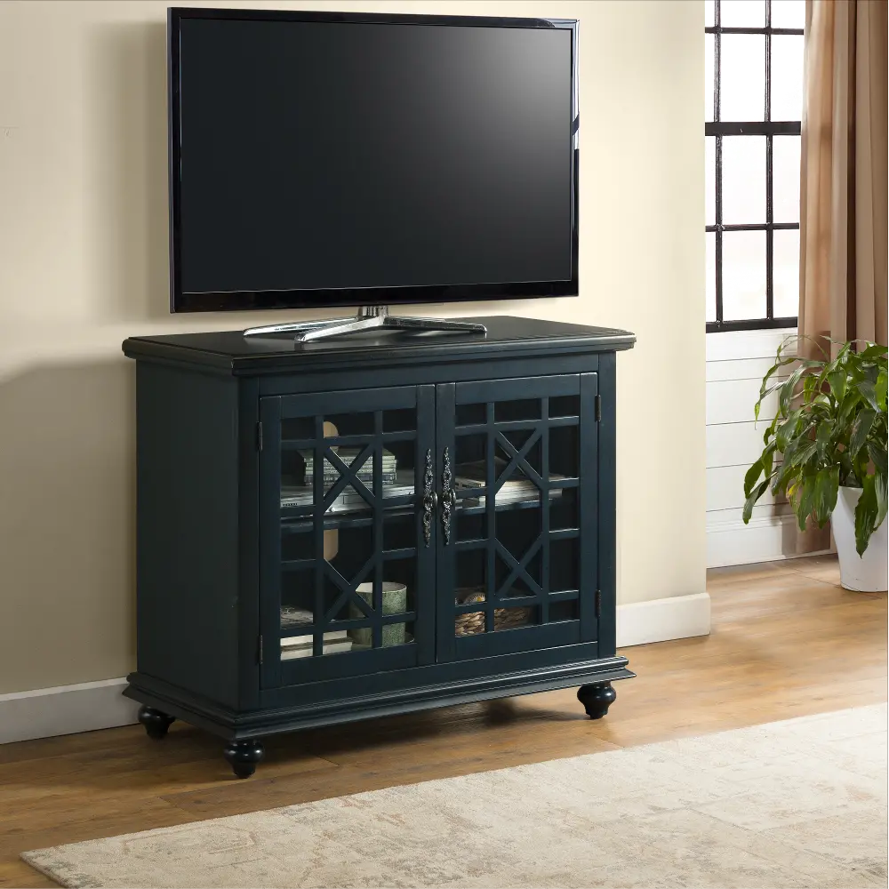 Jules Navy Blue 38 inch TV Stand-1