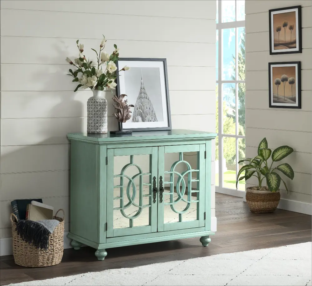 Mint Green 38 Inch TV Stand - Orleans-1