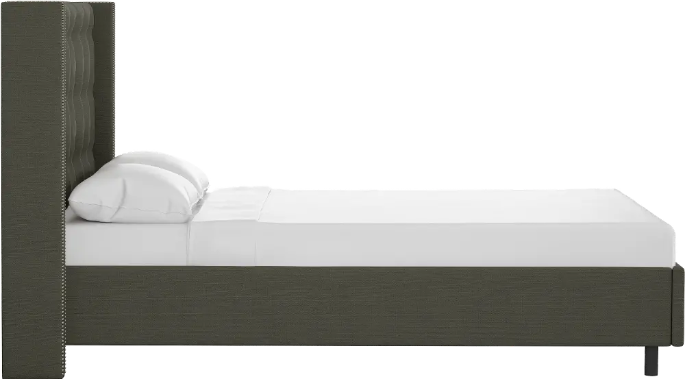 531NBPBD-PWLNNSLT Wingback Linen Slate Gray Full Upholstered Platform Bed-1