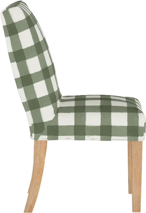 Plaid upholstered dining chairs hot sale