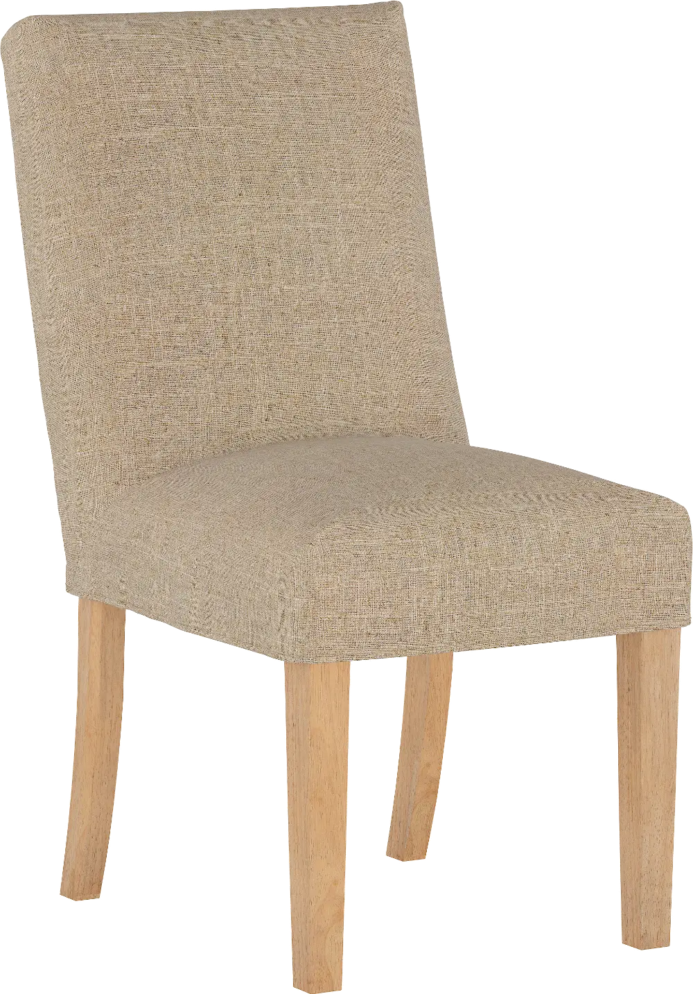 63-6SLNATLNNSND Jennifer Beige Slipcover Upholstered Dining Chair - Skyline Furniture-1