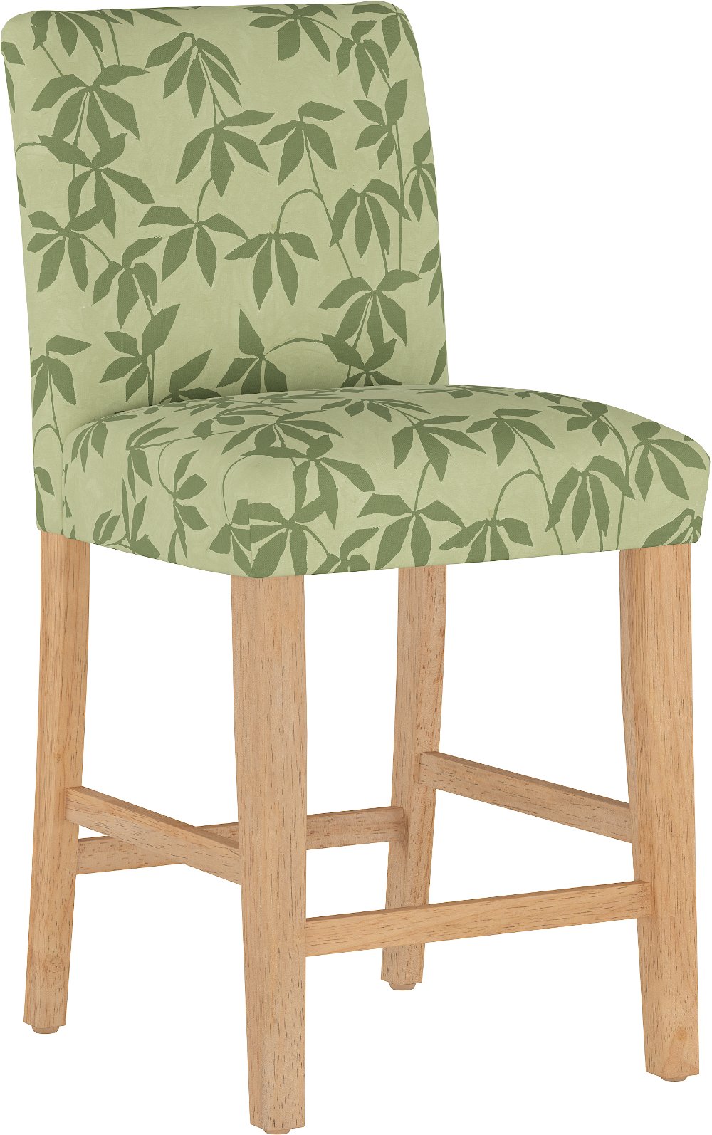 Jennifer Floral Sage Upholstered Counter Height Stool - Skyline...