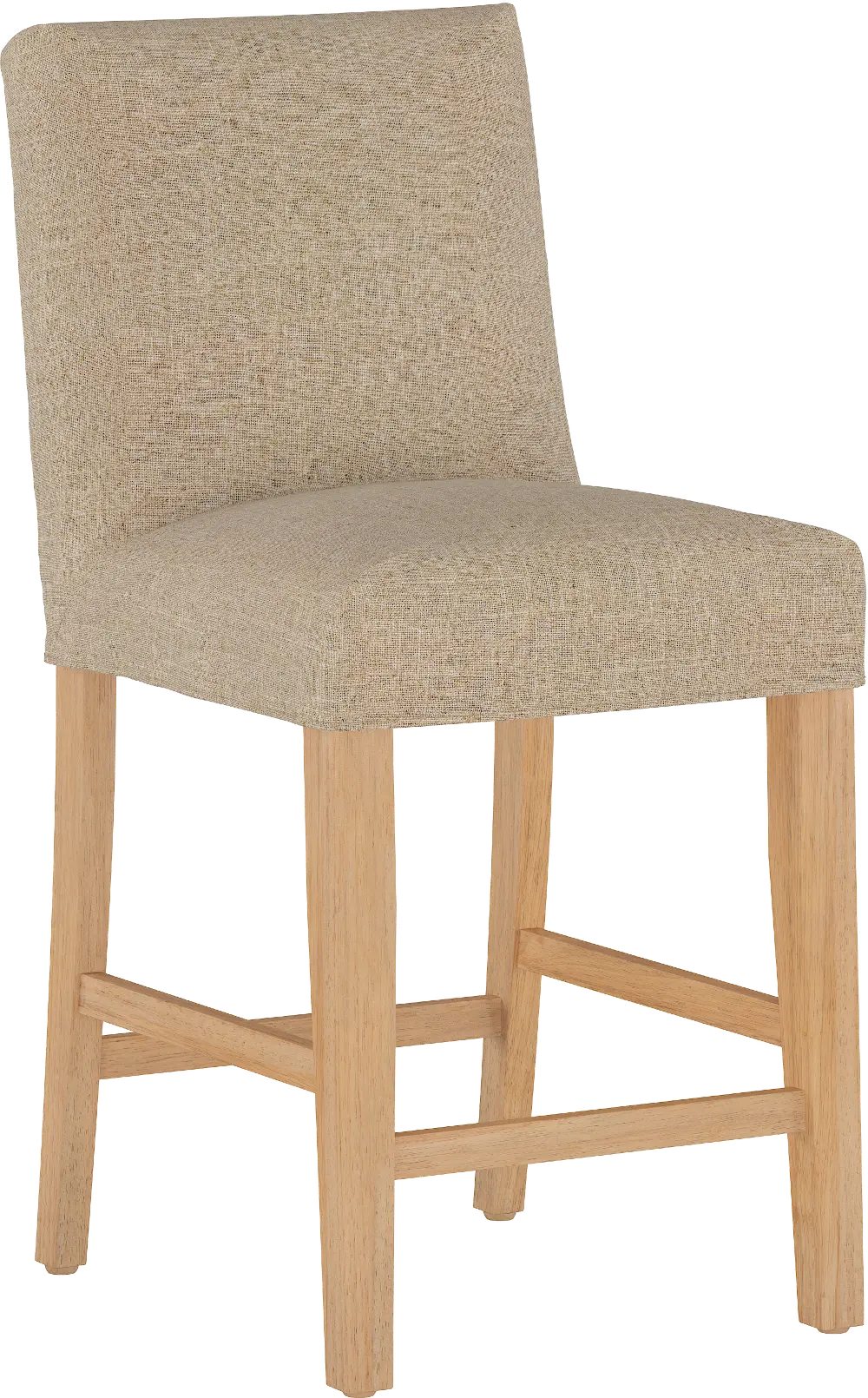 63-7SLNATLNNSND Jennifer Beige Slipcover Upholstered Counter Height Stool - Skyline Furniture-1