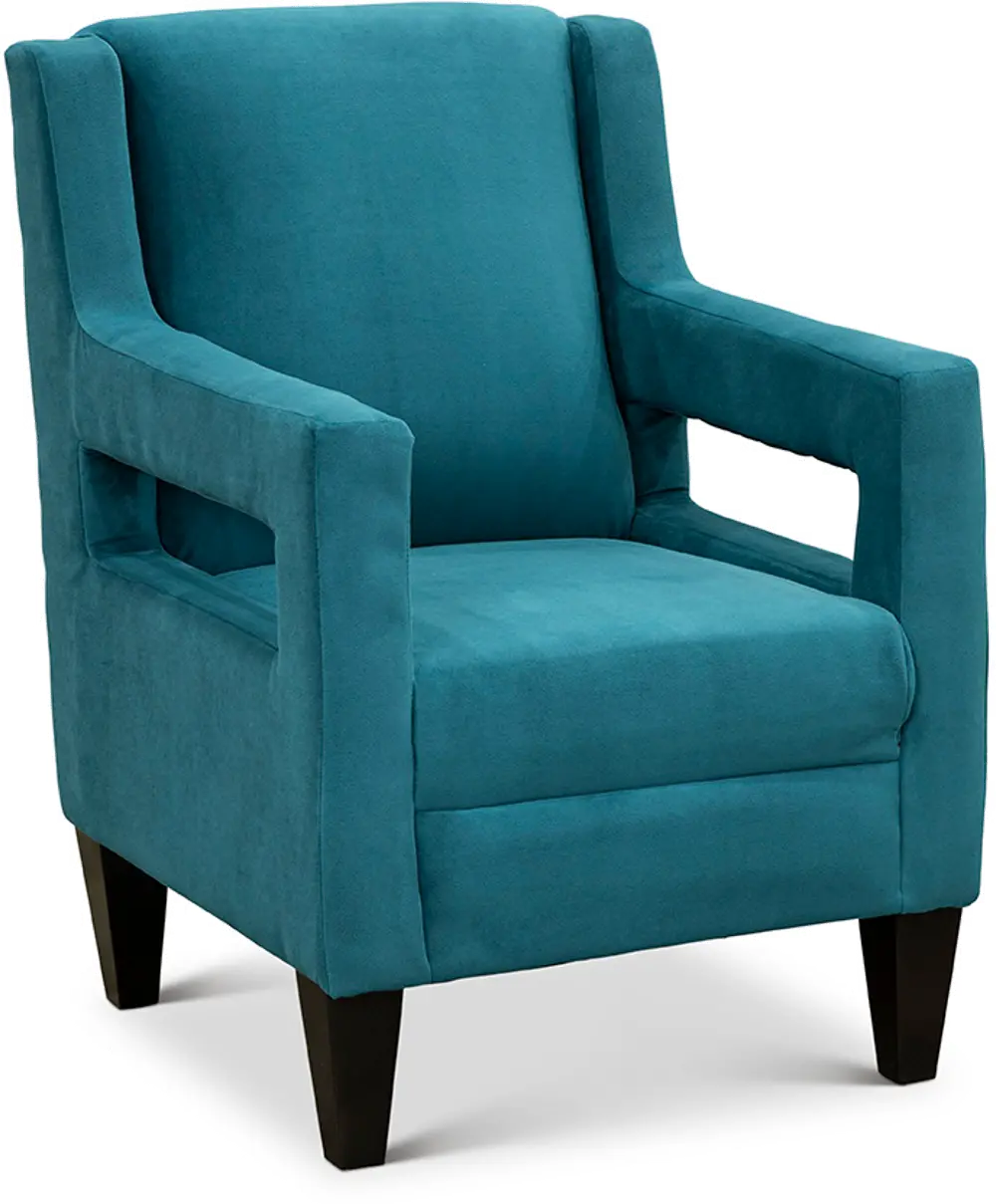 Modern Blue Upholstered Accent Chair - Becky-1