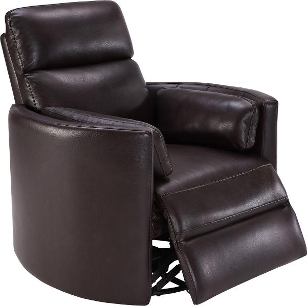 Gliding Seating Motion Furniture, Thomasville Leather Swivel Recliner With Ottoman Yellow