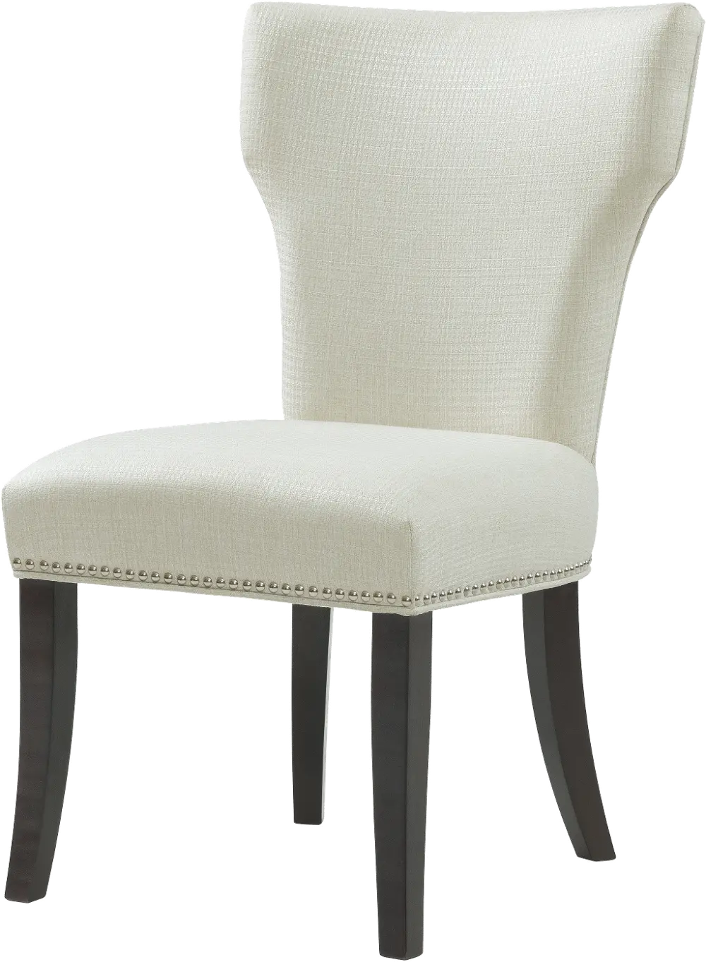 White Upholstered Dining Room Chair - Madeline-1