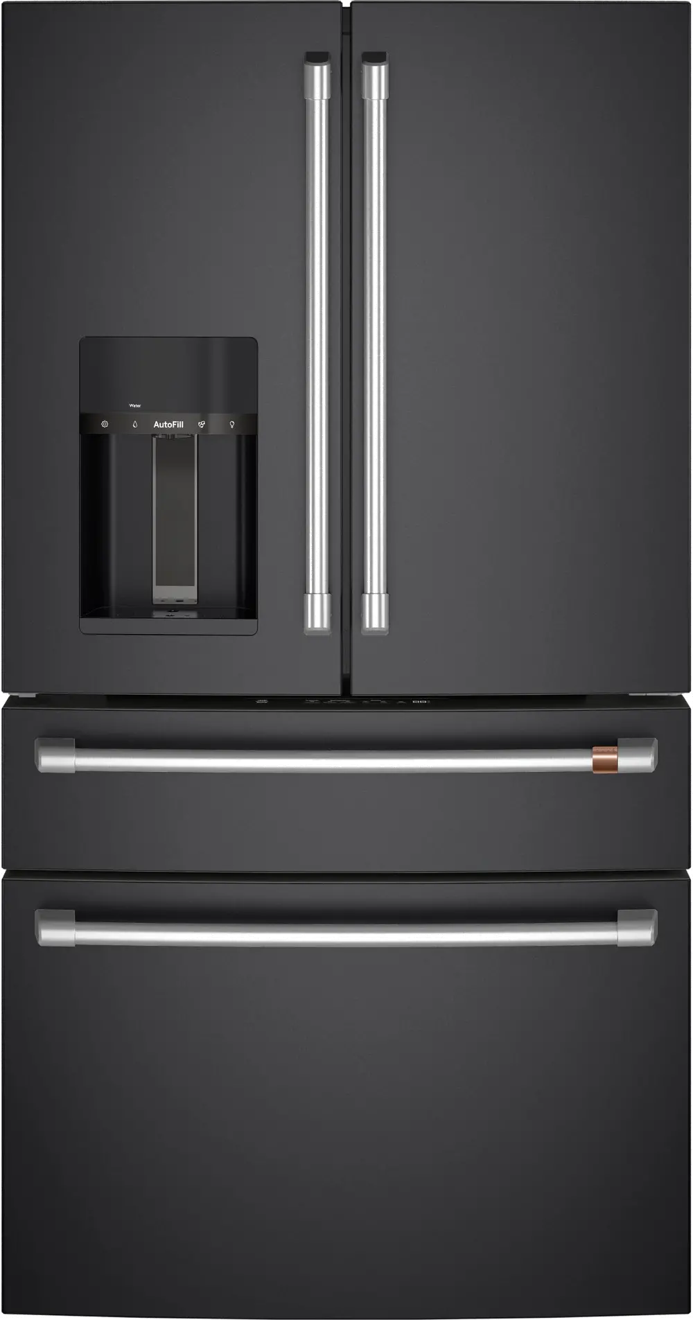 CVE28DP3ND1 Cafe 27.8 cu ft 4 Door Refrigerator - Matte Black-1