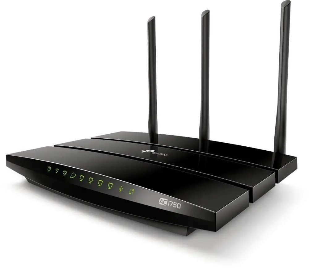 AC1750 WIRELESS DUAL BAND GIGABIT ROUTER TP-Link Archer C7 AC1750 Dual Band Wireless AC Gigabit Router - Black-1