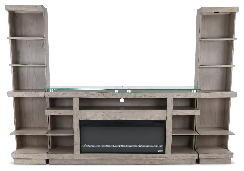 Celino Gray Fireplace Entertainment Center