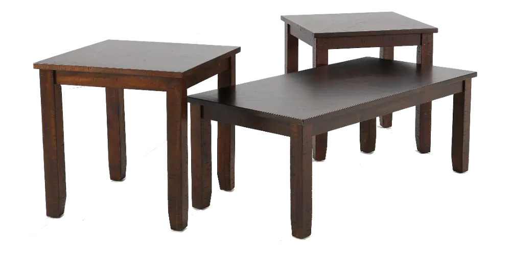 Jax Walnut Brown Table Group, Set of 3-1