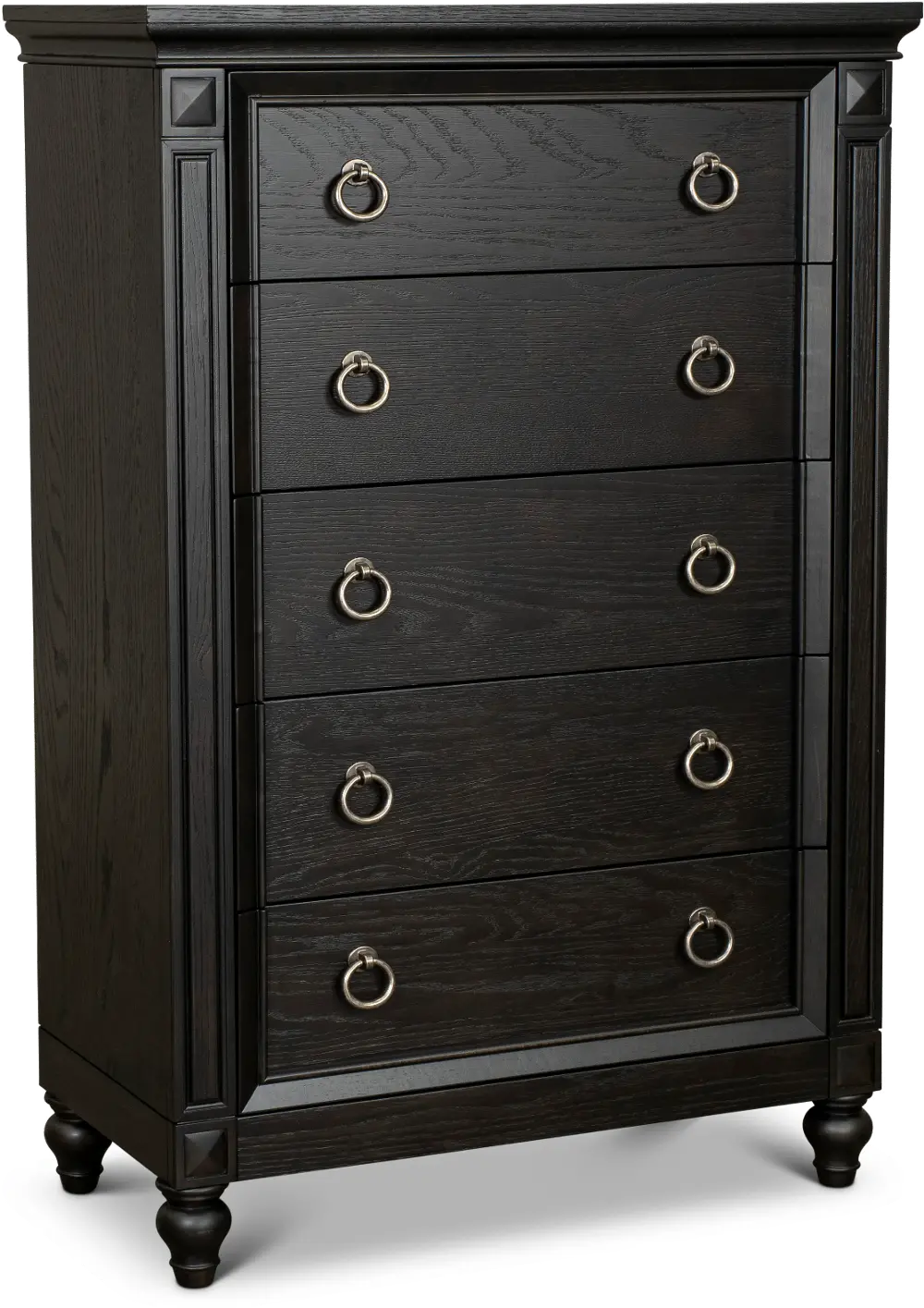 Hillside Black Oak Chest of Drawers-1