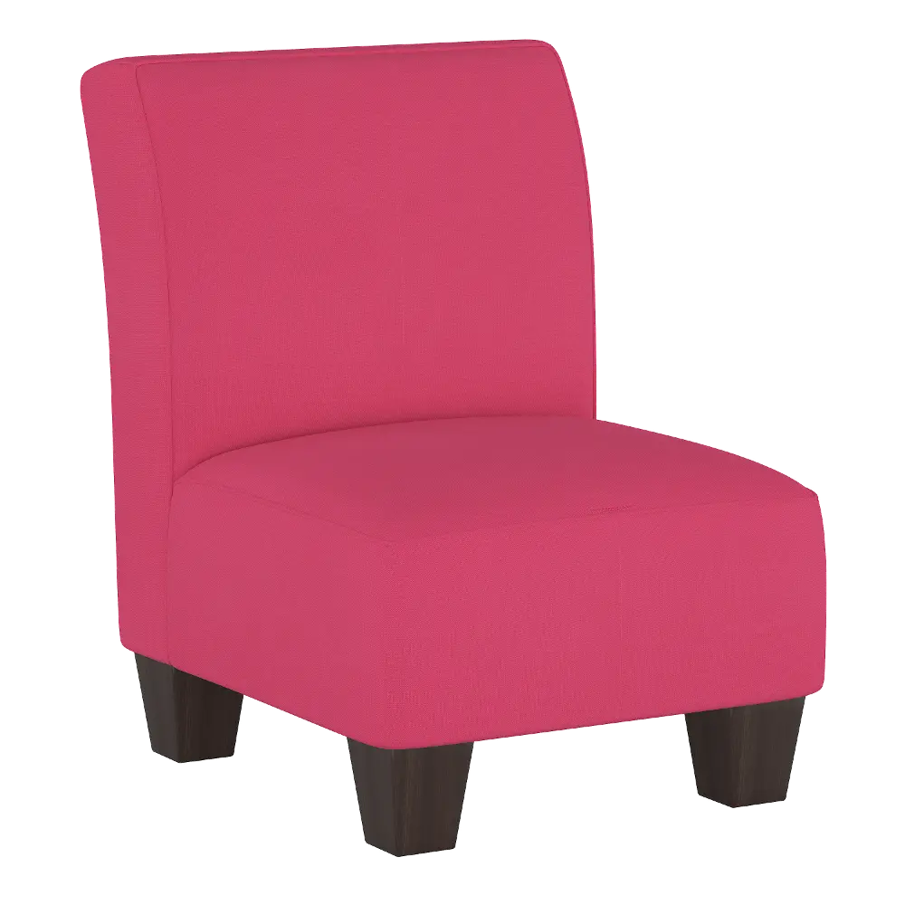 5705KDCKFRNPNK Contemporary French Pink Kid's Slipper Chair-1