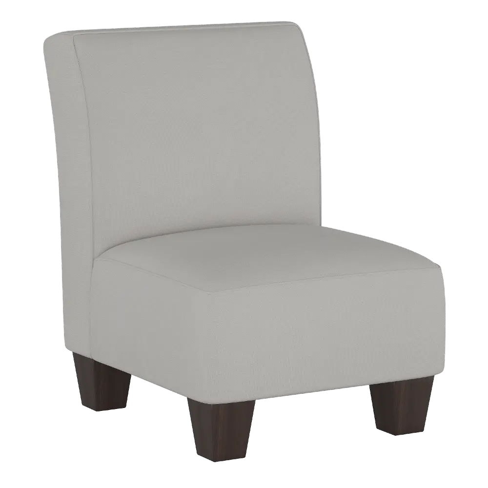 5705KDCKGR Contemporary Gray Kid's Slipper Chair-1