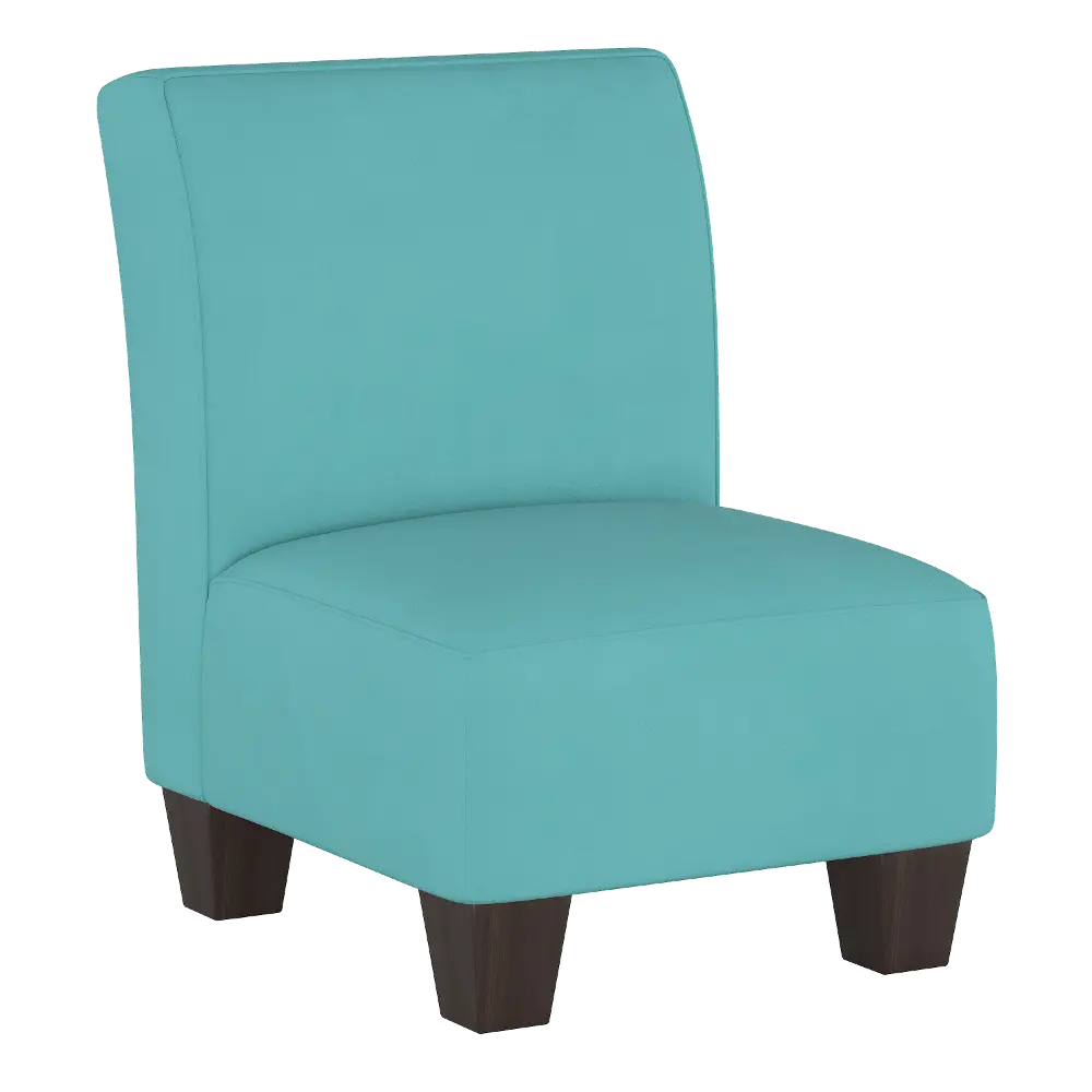 5705KPRMAZR Premier Azure Blue Kid's Slipper Chair-1