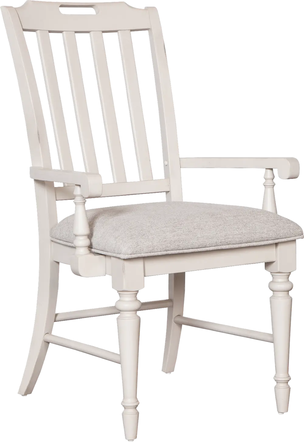 Lexington White Dining Room Arm Chair-1