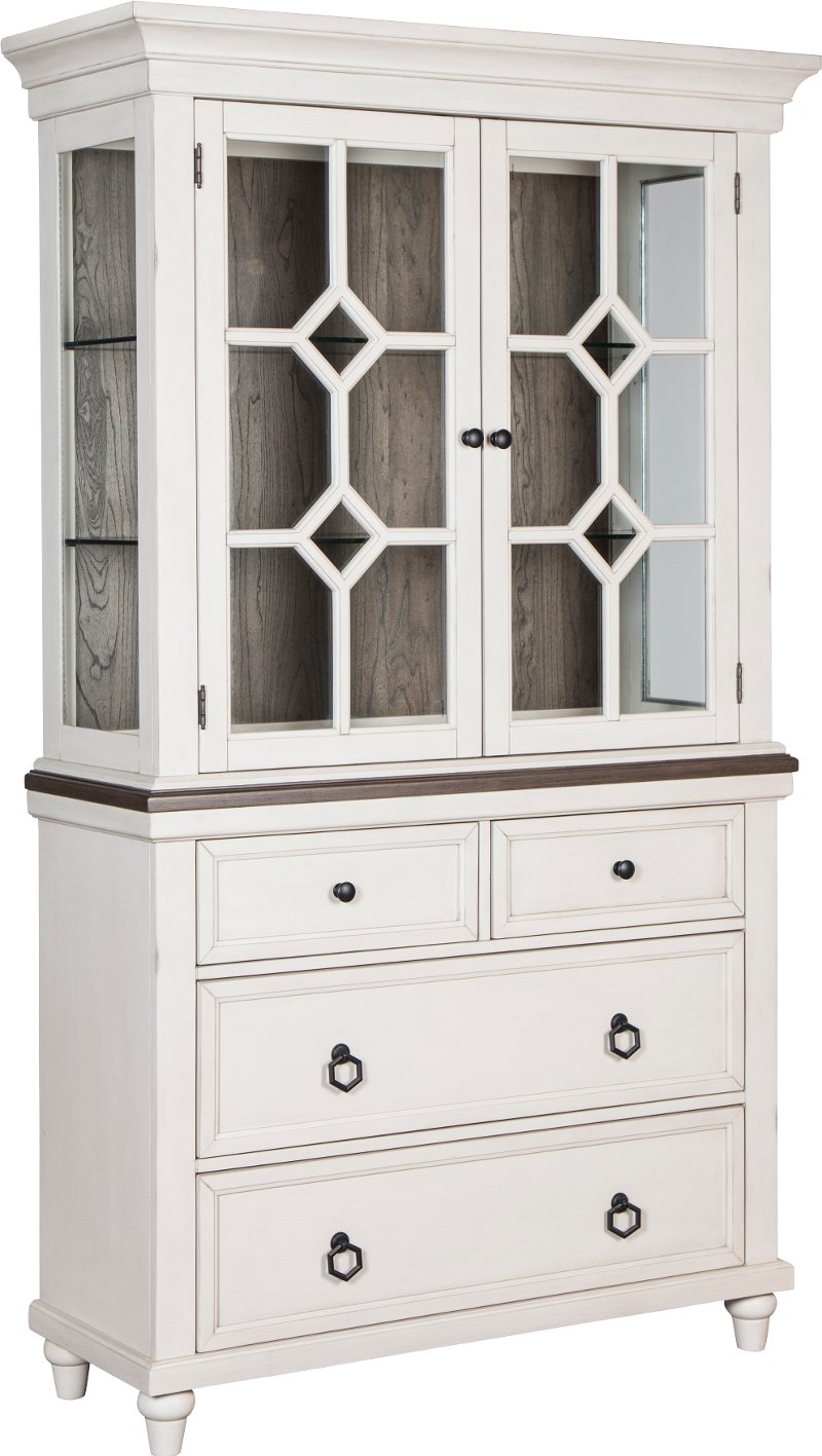 Gray Dining Room Cabinet Lexington, Grey China Cabinet With Hutch