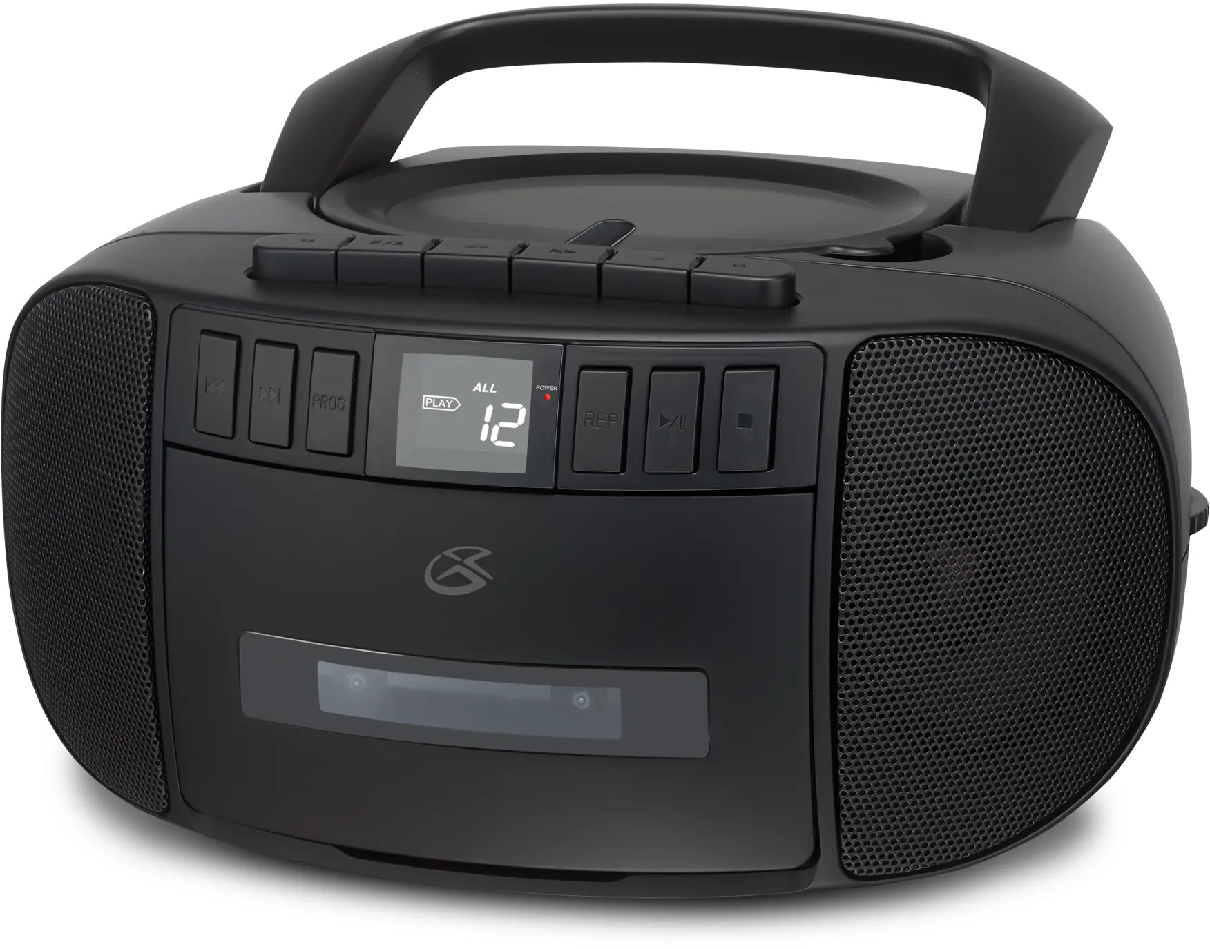 GPX Boombox with CD, Cassette and AM/FM Radio - Black