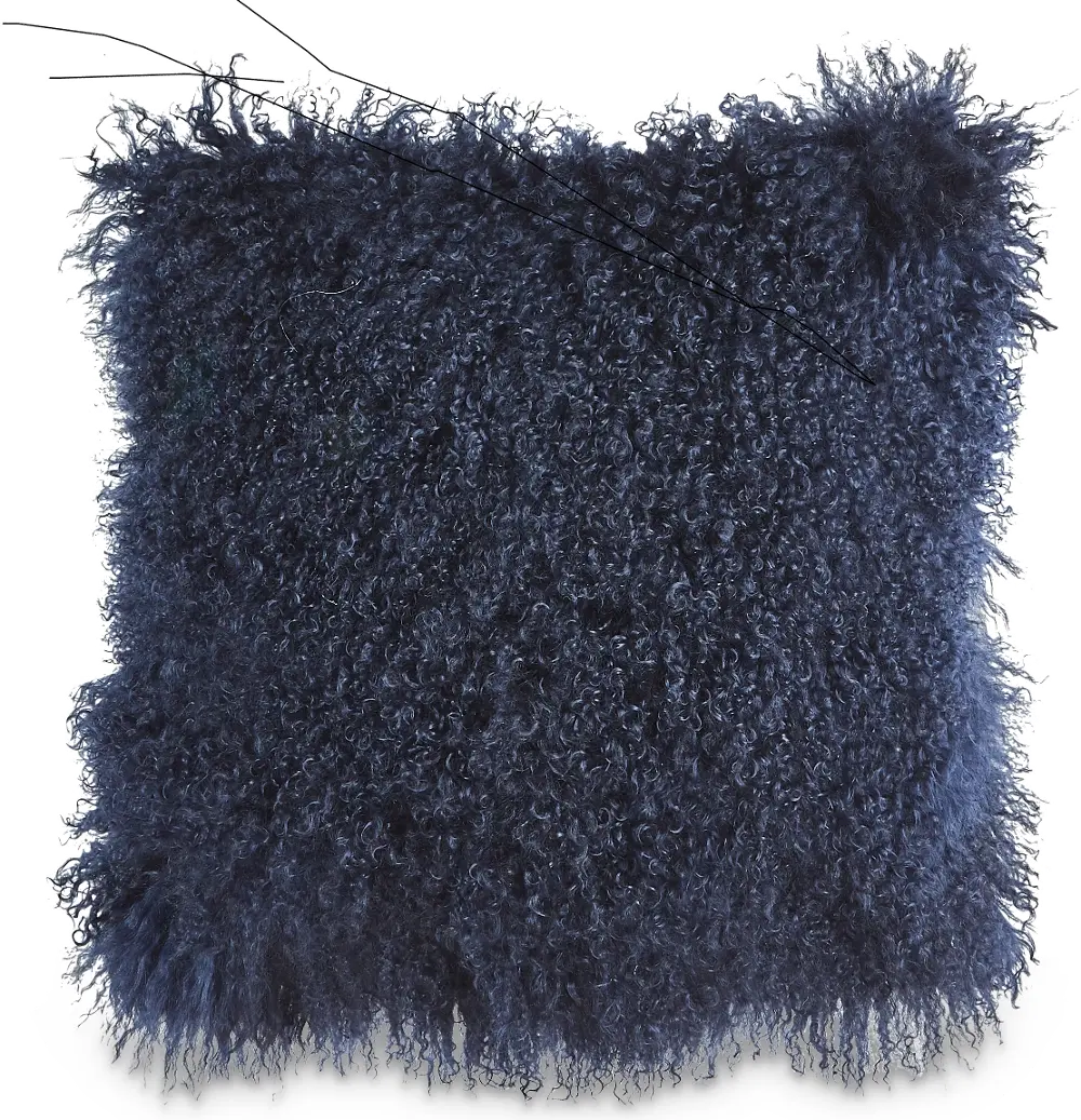 18 Inch Navy Blue Throw Pillow - Lucas-1