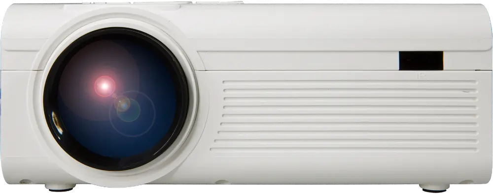 PJ308W GPX White Mini Projector with Built in Speaker-1