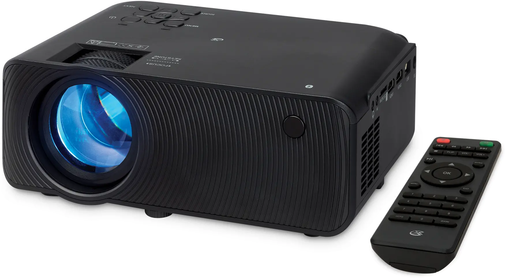 GPX Black Mini Projector with Bluetooth
