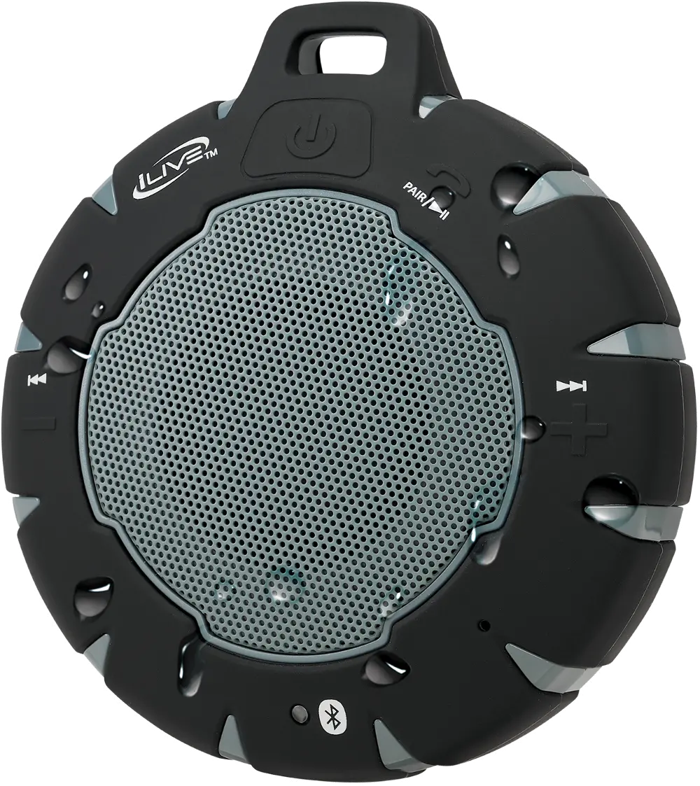 iLive Portable Outdoor Wireless Speaker - Black-1