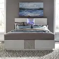 Mirage White Queen Bed with LED Lighting