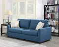 Slumber Denim Blue Queen Sofa Bed
