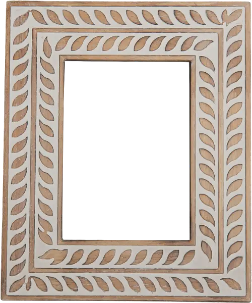 Pixel White Wash Wood Blessed 4x6 Photo Frame - #748H1