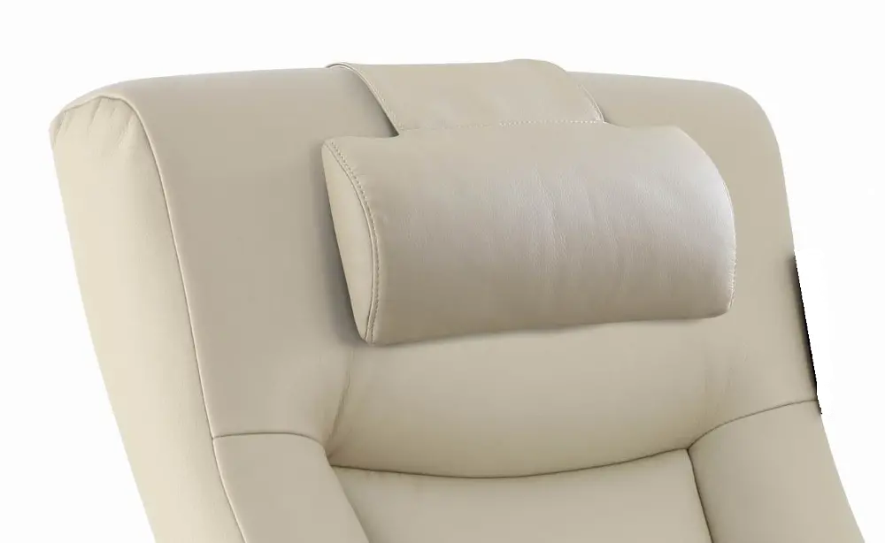 Beige Relax-R Breathable Air Leather Cervical Pillow-1